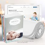 MOMS ON CALL Baby Swaddle 0-3 Months Newborn, Essential Swaddle Blanket | 48X48 | Cotton (Modern White) - Image 6